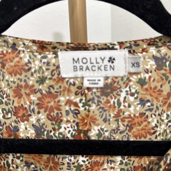 Molly Bracken Long Dress In Oona Sunflower Print Small Prairie Boho Womens XS - Picture 2 of 6